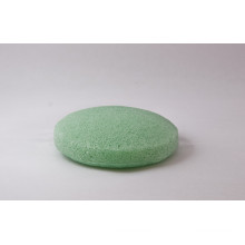 Outils de nettoyage de visage Green Round Konjac Sponge